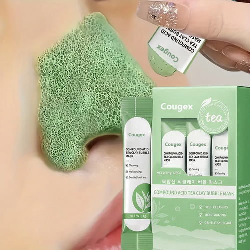 Cougex™ Green Tea InstaFoam Detox Mask 🍃 | Say Bye to Blackheads in 10 Seconds! 🧖♀️✨