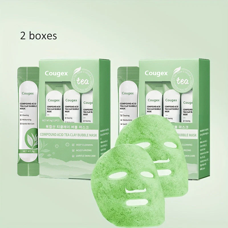 Cougex™ Green Tea InstaFoam Detox Mask 🍃 | Say Bye to Blackheads in 10 Seconds! 🧖♀️✨