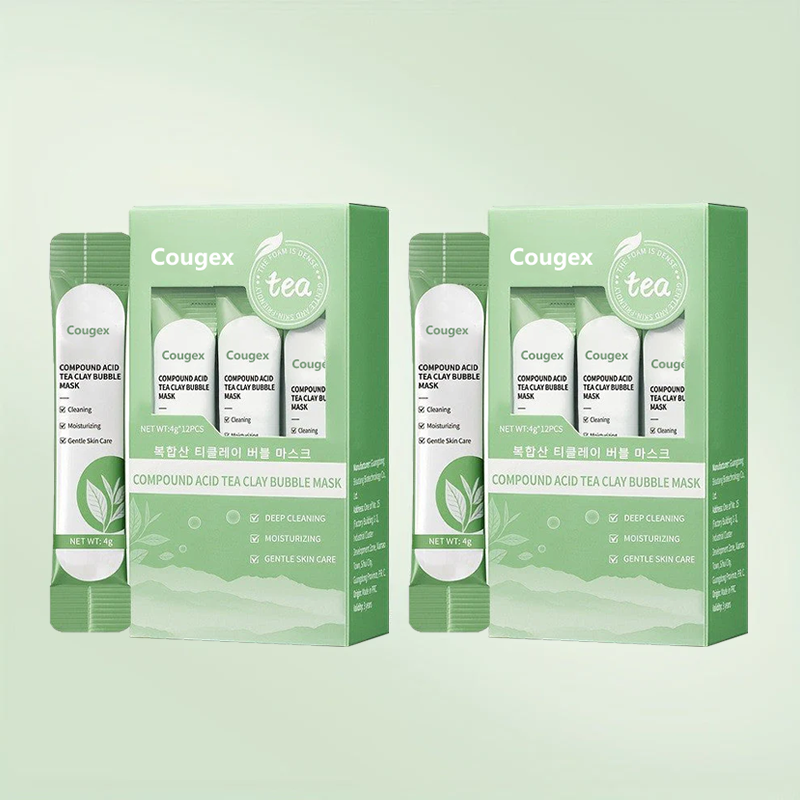 Cougex™ Green Tea InstaFoam Detox Mask 🍃 | Say Bye to Blackheads in 10 Seconds! 🧖♀️✨