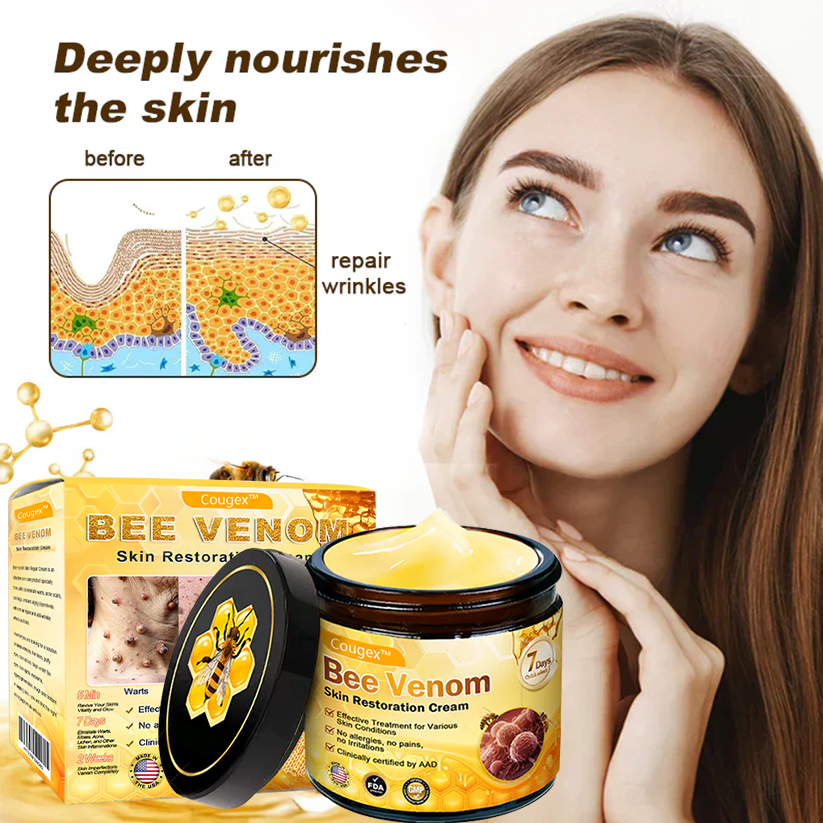 Made and Shipped from USA ✨Cougex® Bee Venom Skin Restoration Cream ⏰ LAST DAY 80% OFF